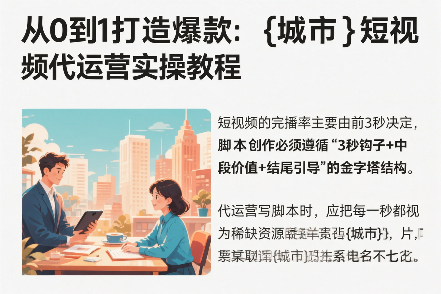 从0到1打造爆款:河源短视频代运营实操教程