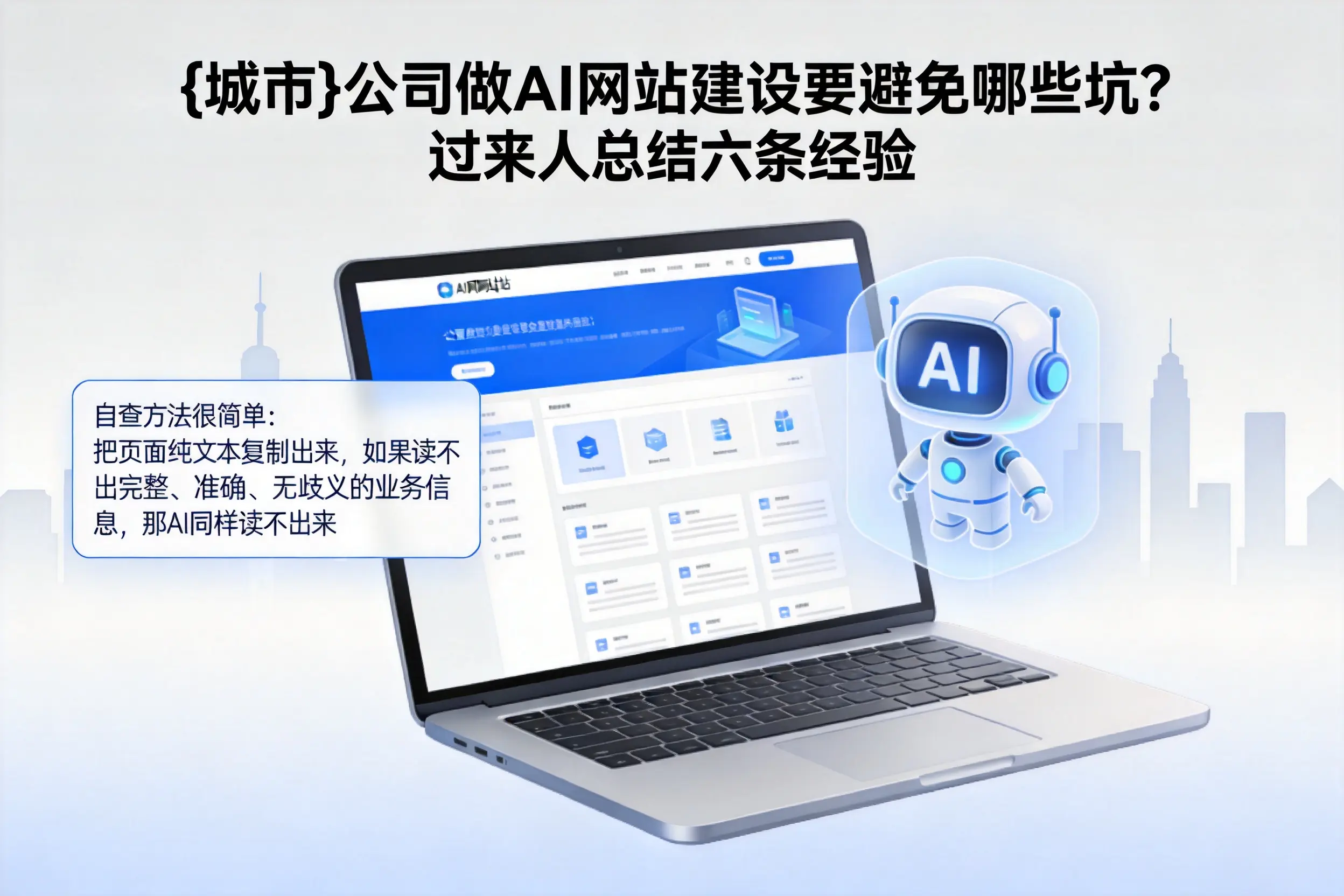 河源公司做AI网站建设要避免哪些坑？过来人总结六条经验