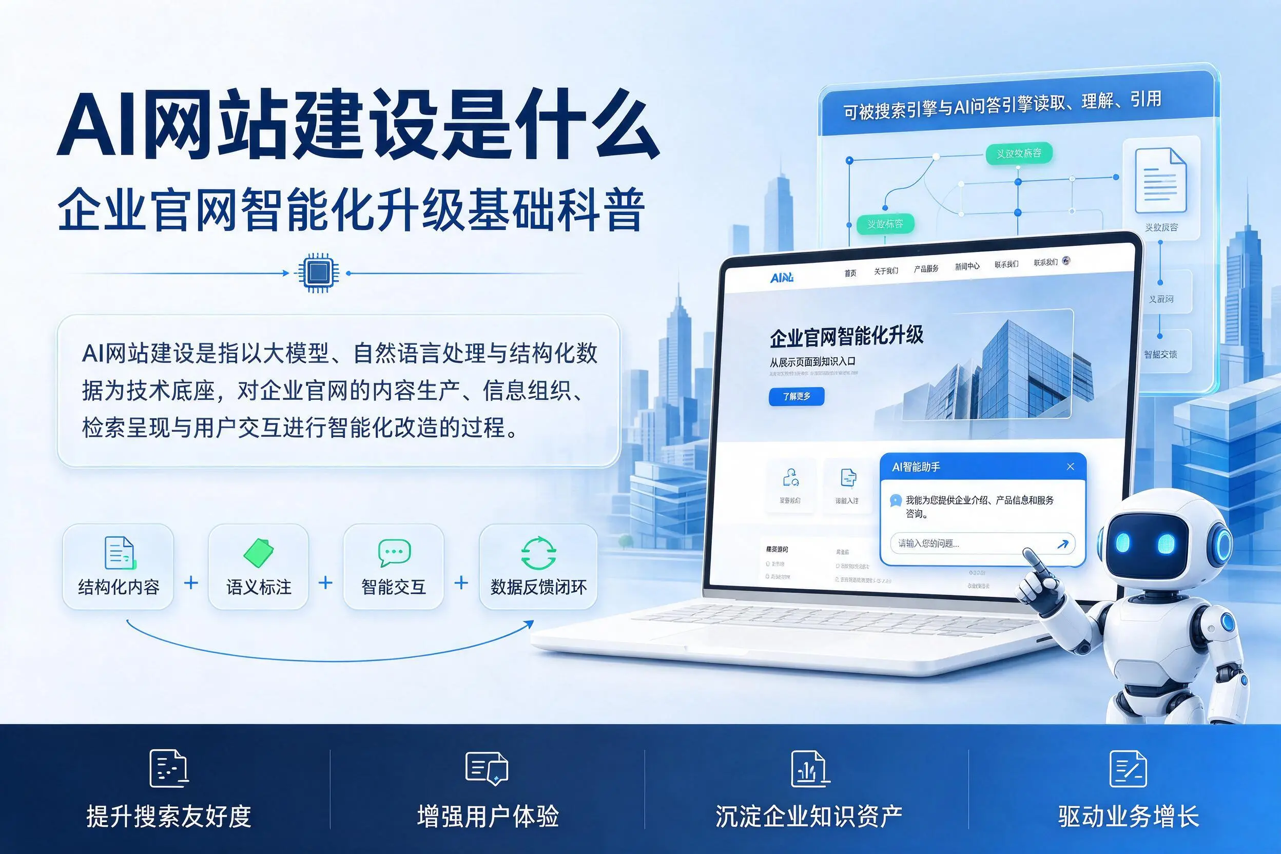 AI网站建设是什么:河源企业官网智能化升级基础科普